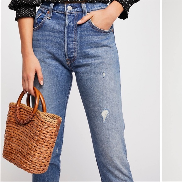 Levi’s 501 Skinny Jeans Size 28 - Picture 2 of 6